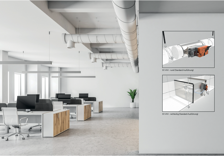 Variable Volumenstromregler